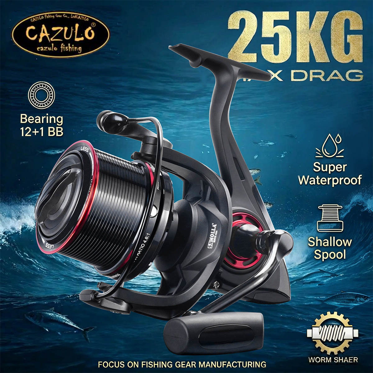 Carretilha de Pesca CAZULO Lon - Reel Drag Knob avaliação e preço
