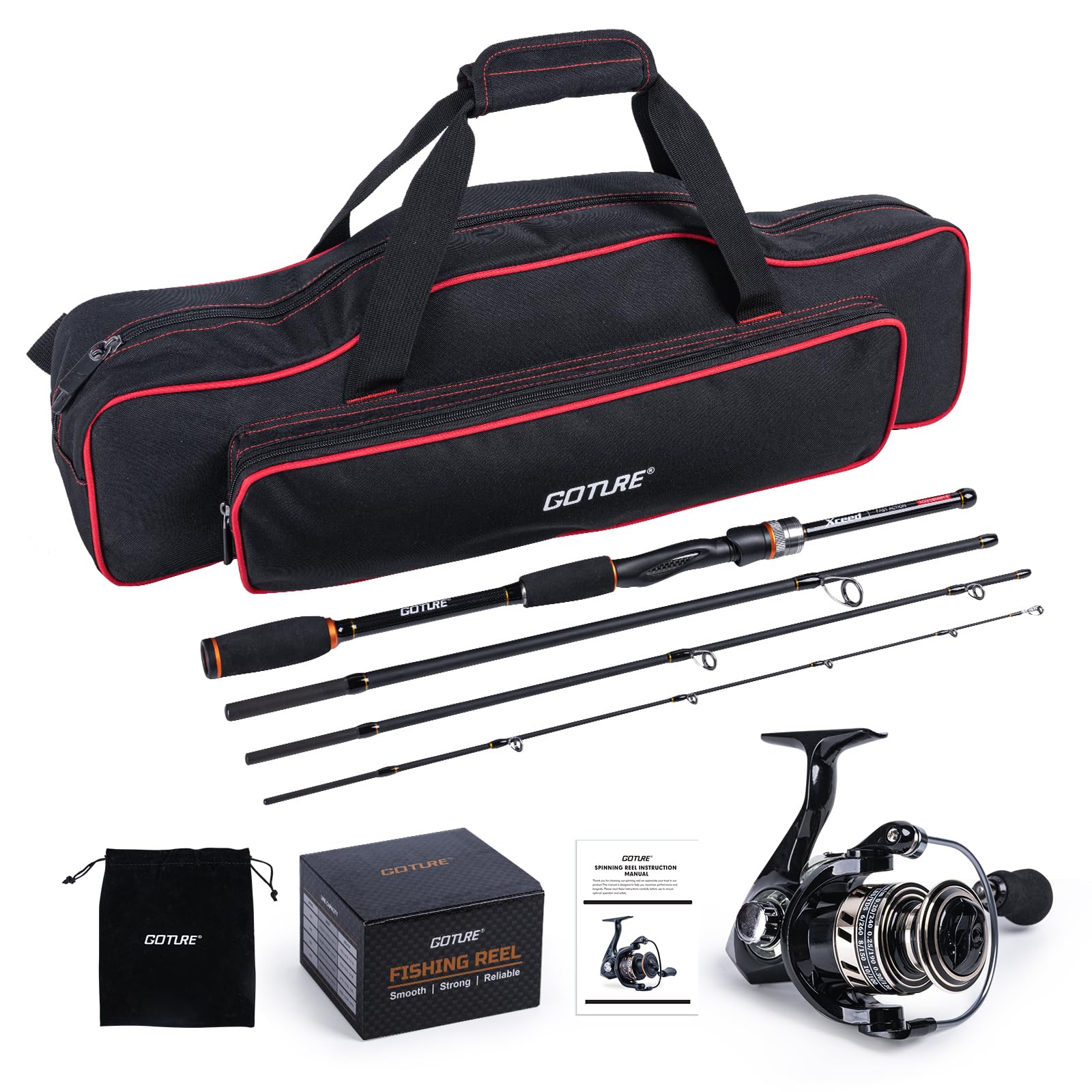 Conjunto de Vara de Pesca Port - Reel Bag avaliação e preço