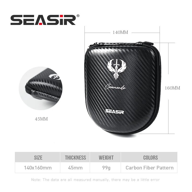 SEASIR Commando Padrão de fibr - Spincast Reel avaliação e preço